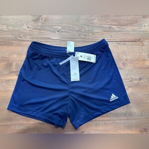 Navy Adidas athletic shorts